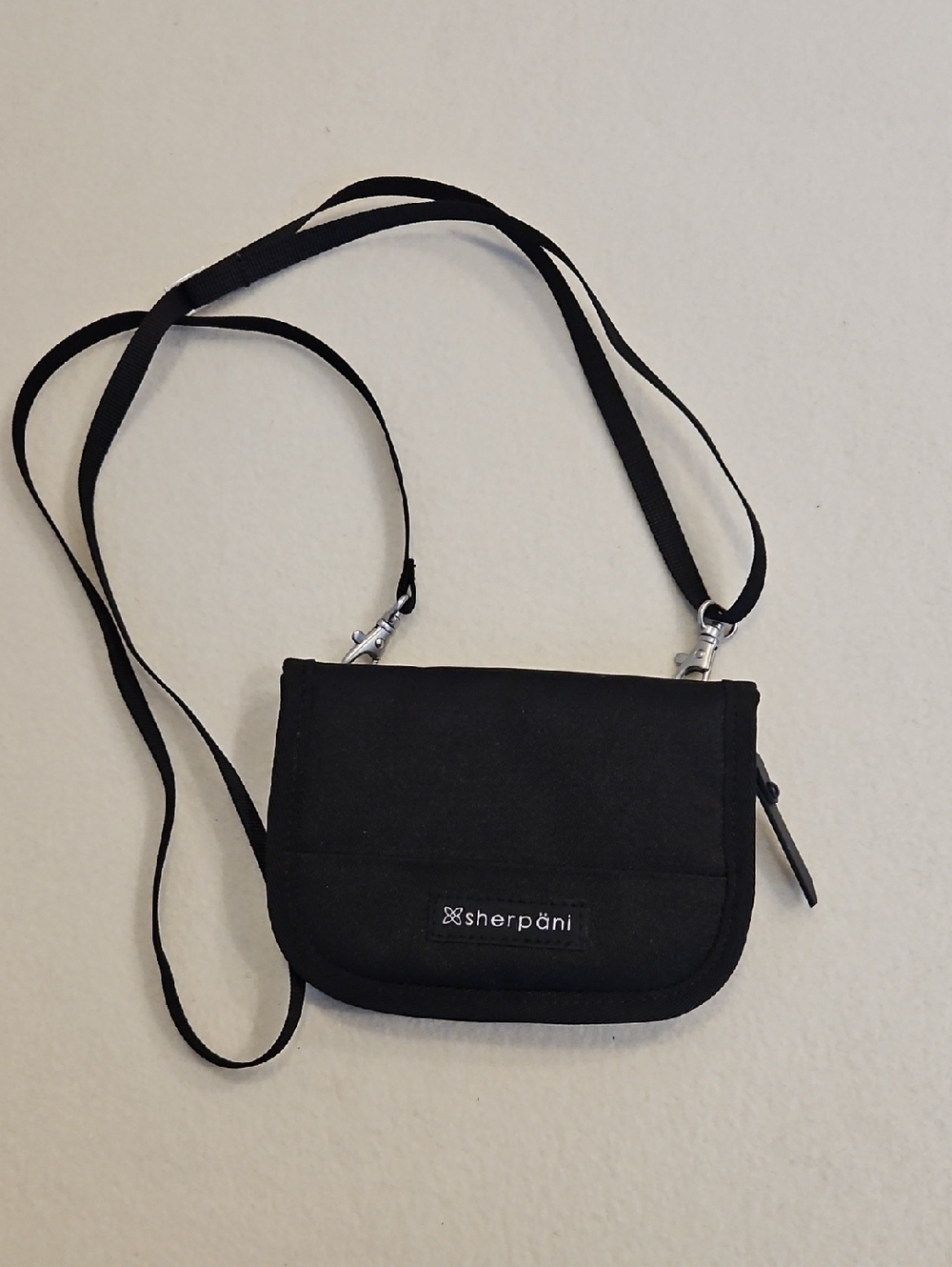 Sherpani Black Crossbody Travel Wallet